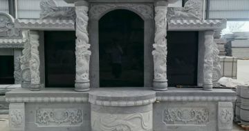 宜昌 芝麻灰高档墓碑，土墓，可定制