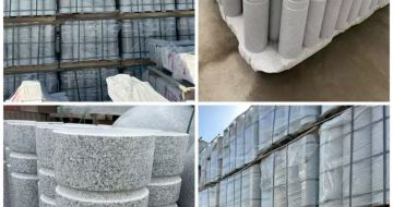 宜昌 芝麻白花岗岩挡车柱、隔离柱多少钱