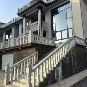 宜昌 芝麻白别墅阳台栏杆，楼梯栏杆