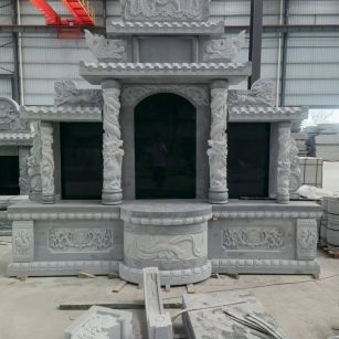 宜昌 芝麻灰高档墓碑，土墓，可定制