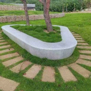 宜昌 芝麻白光面整石坐凳