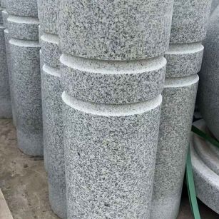 宜昌 芝麻白花岗岩挡车柱、隔离柱多少钱