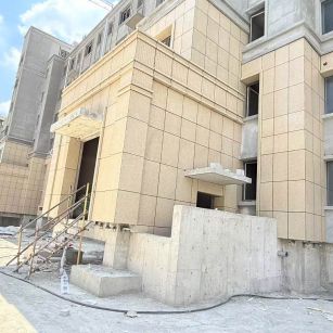宜昌 黄金麻干挂，工地实拍