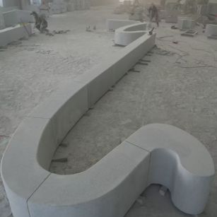 宜昌 花岗岩整石坐凳拼装