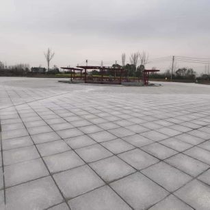 宜昌 芝麻白火烧面-公园广场地铺效果