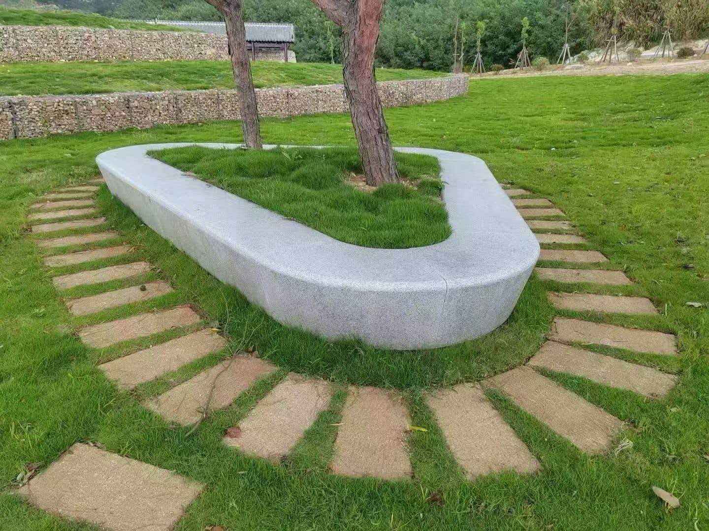 宜昌 芝麻白光面整石坐凳