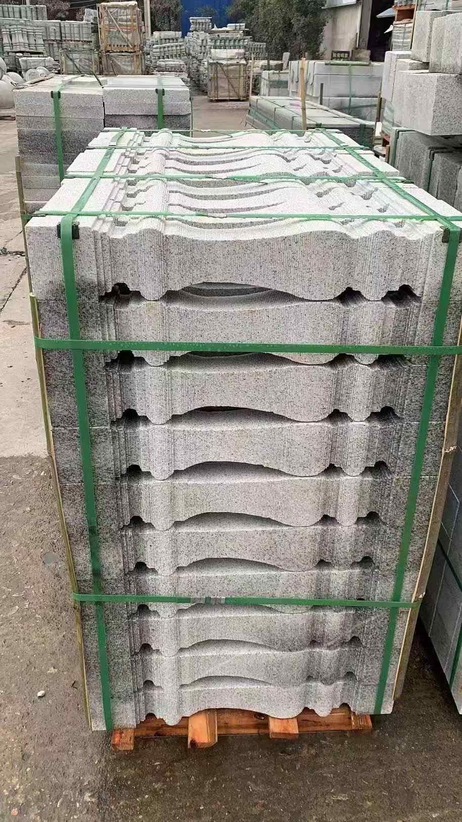 宜昌 芝麻白方形拉丝面，栏杆花瓶柱