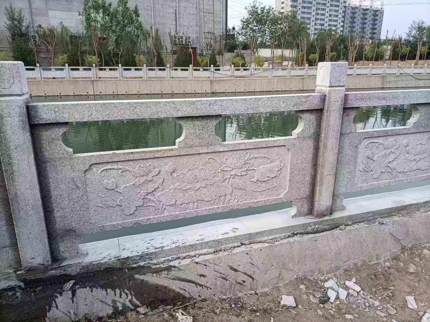 宜昌 芙蓉白大花桥梁、河道，石材栏杆、围栏、护栏