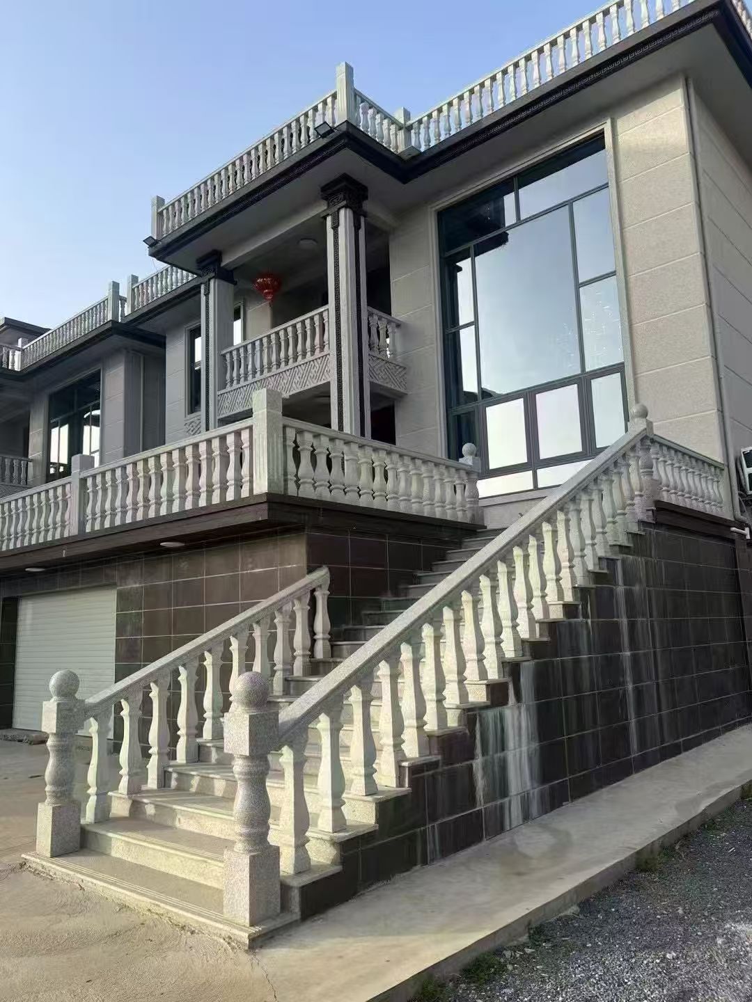 宜昌 芝麻白别墅阳台栏杆，楼梯栏杆