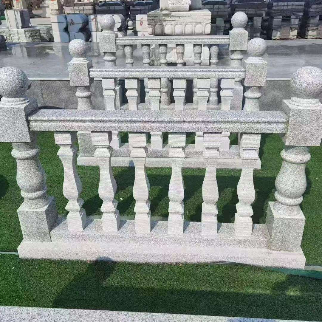 宜昌 别墅石材栏杆特写